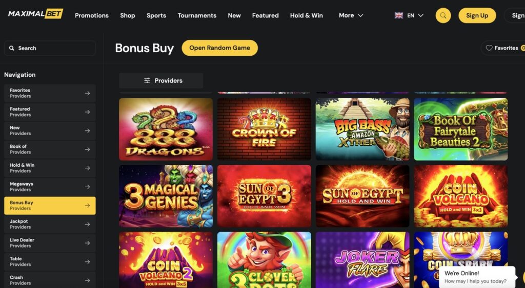 bonus buy slots at USA online casinos